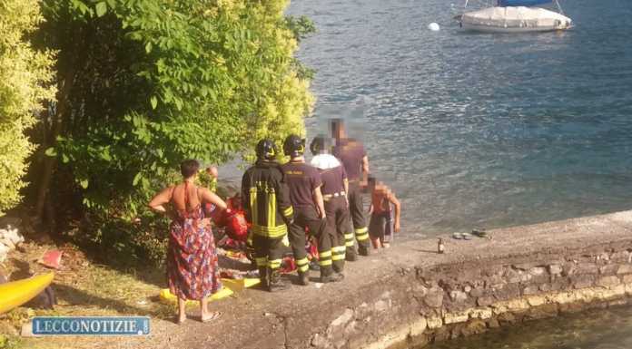 Si tuffa dalla galleria del Moregallo e ‘centra’ la canoa, ferito un giovane