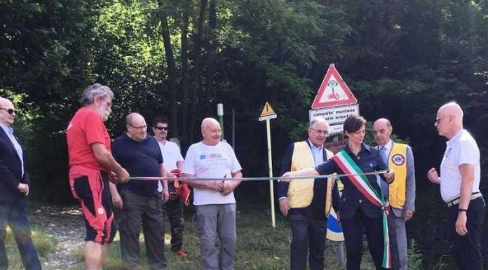 Ballabio. Riqualificato il sentiero di Bongio. Taglio del nastro con Cai e Lions