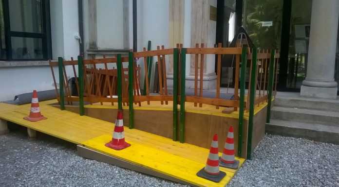 Villa Gomes e la “nuova” rampa d’ingresso dall’estetica discutibile