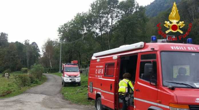 Anche i Vigili del Fuoco di Lecco alla ricerca della piccola Iuschra