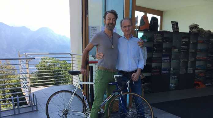 Da Varenna in dono al Ghisallo la bici del campione russo Ekimov