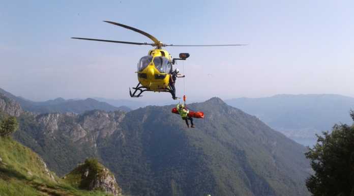 Sfinito dopo aver fatto la ferrata Gamma 1: elisoccorso in Erna