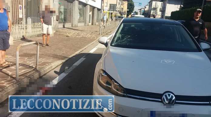 Calolzio. Incidente in corso Dante, pedone investito sulle strisce