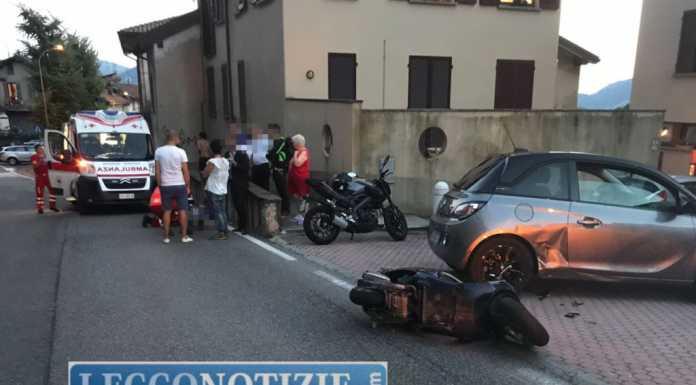 Auto contro moto, incidente a San Giovanni in c.so S. Michele del Carso
