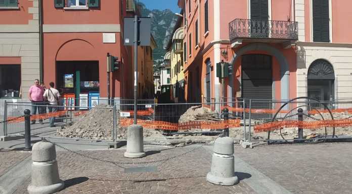 Mandello, lavori in centro: 1° fase conclusa, ora la nuova pavimentazione