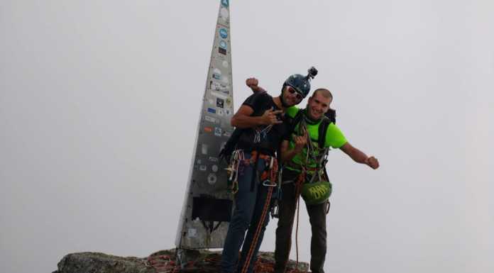 Da Lecco in vetta al Badile ‘senza motori’, l’avventura di Davide e Andrea