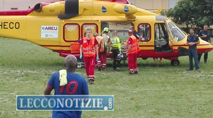 Valmadrera. Cade dalla bici, paura per un bambino di 6 anni. Elisoccorso