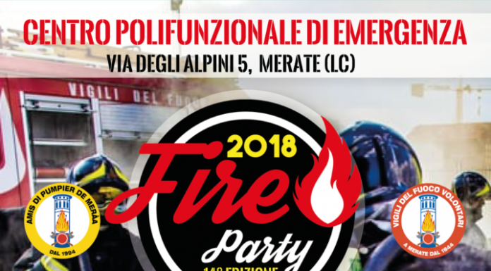 Fire Party. La manifestazione con i pompieri volontari di Merate