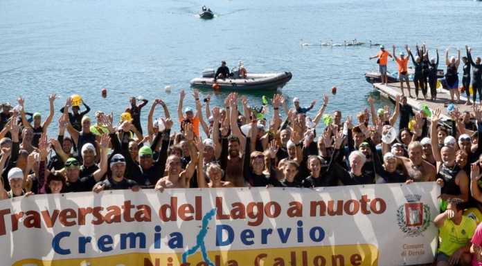 Dervio, Festa delle Sponde da record, in 127 alla traversata