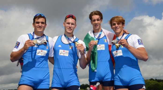 Europei di Canottaggio. Oro nel 4X per il lecchese Andrea Panizza
