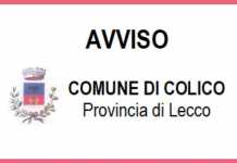 AVVISO – Comune di Colico (Provincia di Lecco) Avviso Annuncio Comune di Colico
