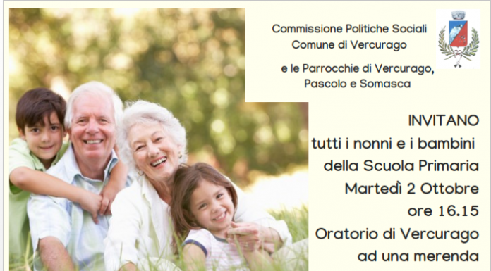 Festa dei nonni. A Vercurago la merenda con i bimbi dell’asilo ed elementari