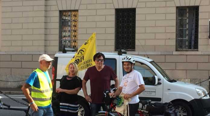 Un premio ai ciclisti nella settimana della Mobilità Sostenibile