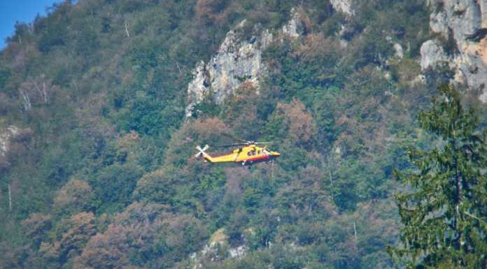 Colpita da malore a Perledo, donna 49enne soccorsa in elicottero