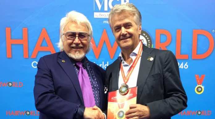 Anniversario da incorniciare per Giuseppe Lacorte premiato a Parigi all’Hair World OMC