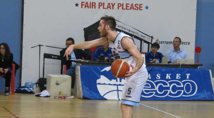 Basket Serie B. Gimar Lecco, quinta vittoria consecutiva Micheal Teghini (Gimar Lecco)