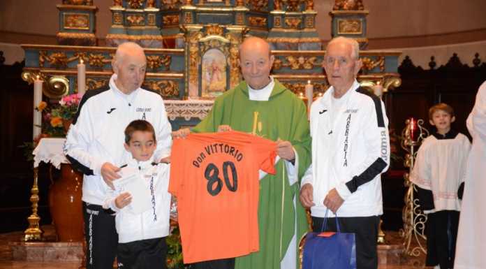 Abbadia festeggia don Vittorio nel suo 80esimo compleanno