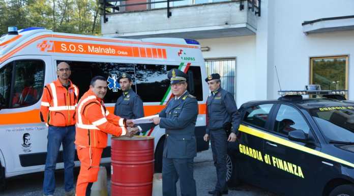 Guardia di Finanza. Il carburante confiscato donato a una onlus
