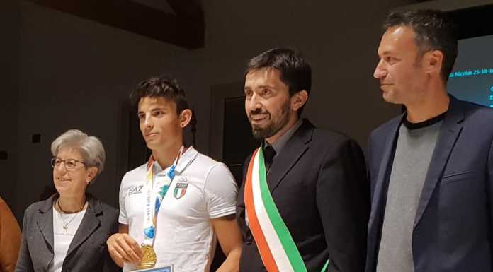 Festa in Comune per Nicolas Castelnovo, oro del canottaggio