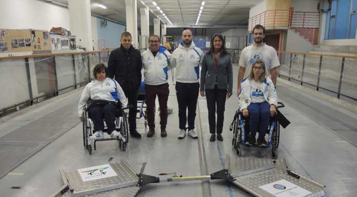 Una nuova pedana per la scherma paralimpica, il dono del Panathlon Lecco
