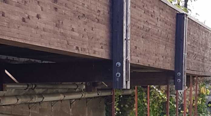 Dervio, ponteggiata la passerella pedonale sul Varrone, lavori in vista