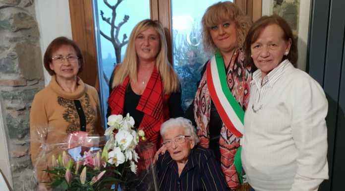 L’amministrazione fa gli auguri alla nonna di Torre de’ Busi per i suoi 102 anni