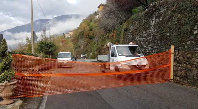 Frana Bellano. Arrivano i new jersey, la Sp 72 verso la riapertura