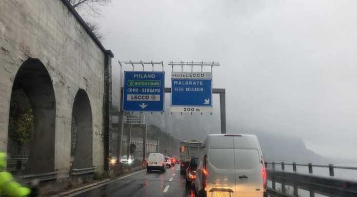 Di nuovo un incidente nel tunnel del S. Martino, code ma SS36 aperta