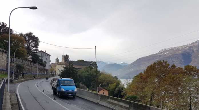 Dervio. Asfalto ammalorato, limite di 30km/h sulla provinciale a Corenno