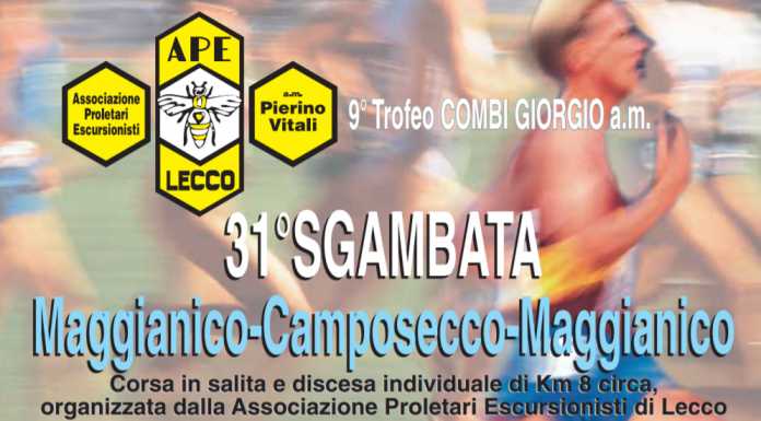 Domenica la 31° Sgambata Maggianico- Camposecco -Maggianico