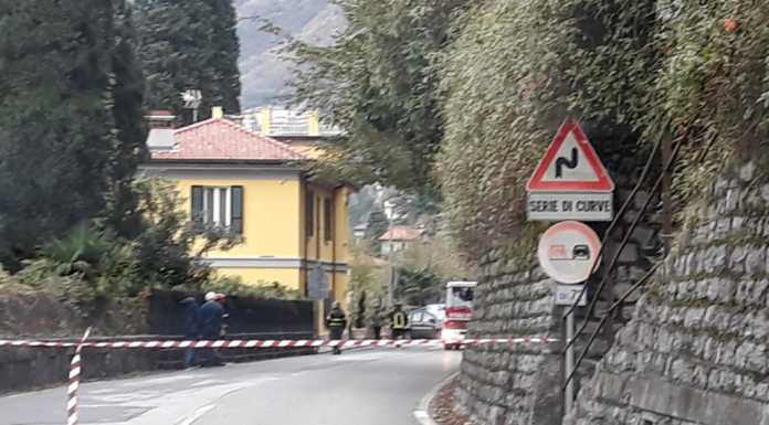 Bellano, la provinciale resta chiusa. Si attende l’intervento di disgaggio