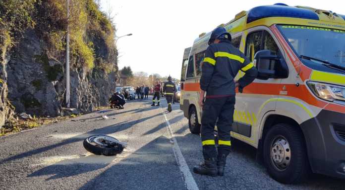 Brutto incidente a Dervio: coinvolto un motociclista