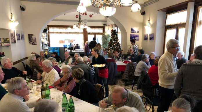 Pranzo di Natale in compagnia per gli over 65 di Bellano