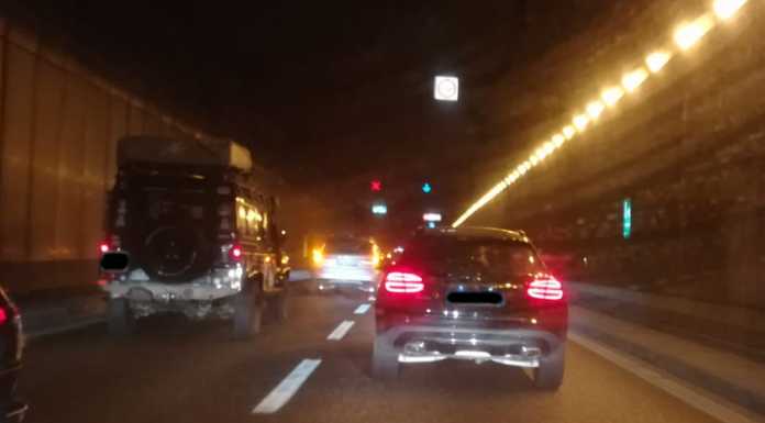 SS36: incidente nel sottopasso di Lecco in direzione Nord