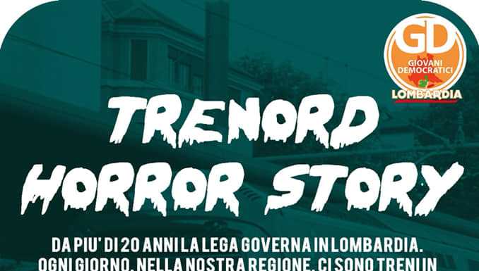 “Trenord Horror Story” giovedì la protesta dei Giovani Democratici