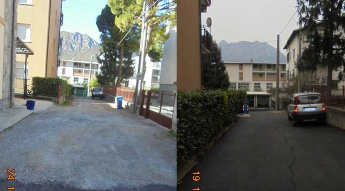 Lecco. Concluse nuove asfaltature, le foto prima e dopo i lavori