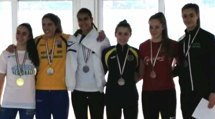 Atletica Lecco Colombo Costruzioni, titolo regionale per Veronica Besana Atletica Lecco podio Allieve prove multiple indoor