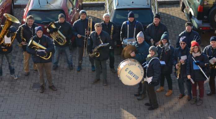 A Rancio gli auguri in musica della banda “Giovanni Brivio”