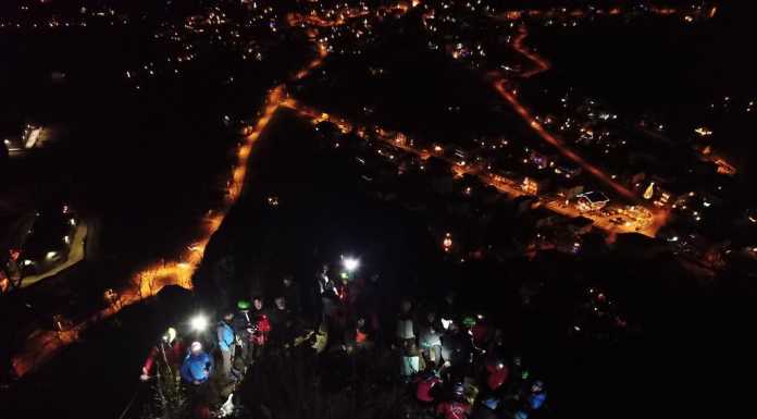 Spettacolo di luci alla Rocca di Baiedo grazie al Soccorso Alpino