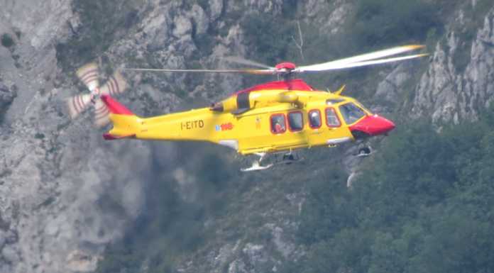 Colico, infortunio in falesia, soccorsi in azione