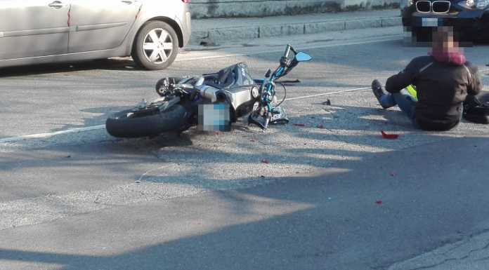 Incidente a Garlate, scontro auto moto sulla via Statale