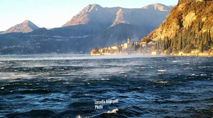 Il forte vento che ha “spazzato” l’alto lago (foto e video)