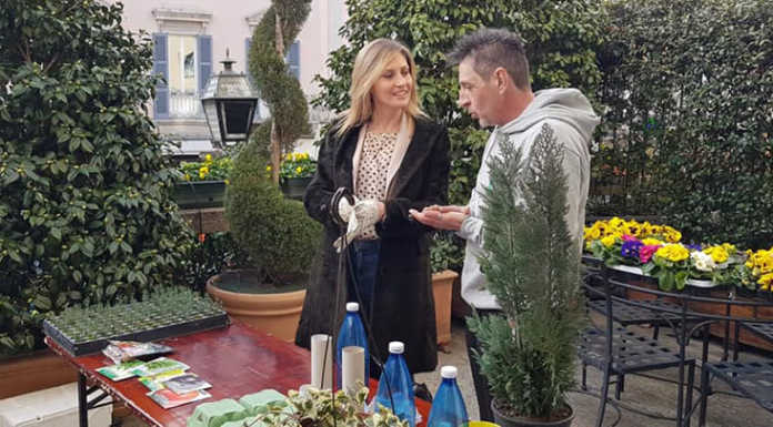 Lecco. Linea Verde a lezione di giardinaggio con Giancarlo Cantele