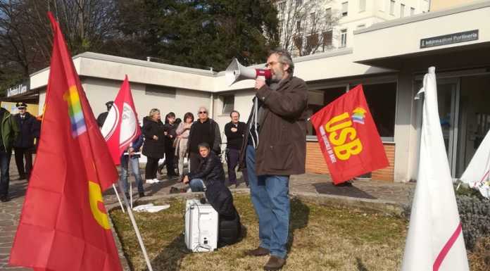 Merate. Bandiere dei sindacati rimosse dall’ospedale: la denuncia dell’Usb