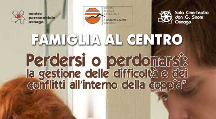 Conflitti nella coppia: un incontro e un film a Osnago