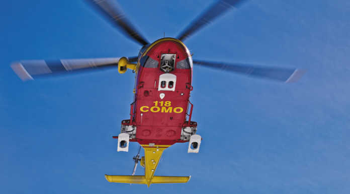 Caduta in moto a Nibionno: 14enne trasportato in ospedale in codice giallo elisoccorso como