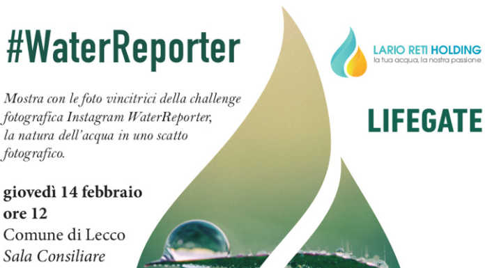 Il 14 febbraio l’inaugurazione della mostra fotografica #WaterReporter