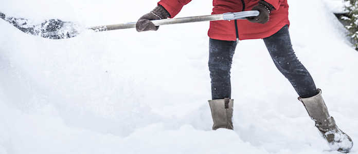 Fisio Online. Spalare la neve in sicurezza