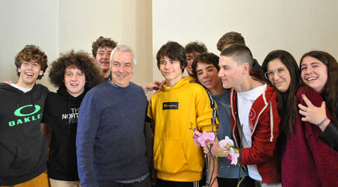 Davide Van De Sfroos a Lecco incontra gli studenti del Liceo Leopardi