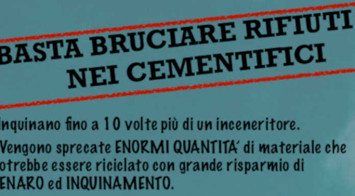 Flash mob no ai rifiuti nei cementifici il 30 a Paderno